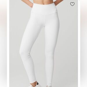 ALO Yoga White High-Waist Leggings